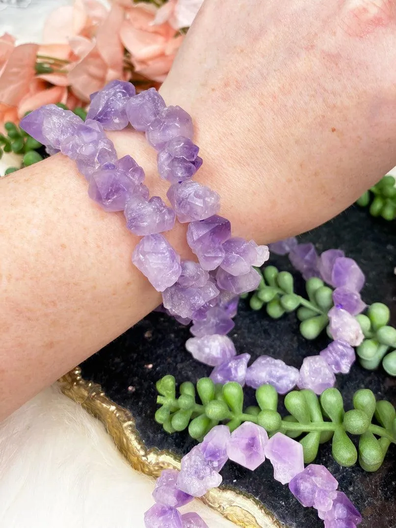 Raw Amethyst Bracelet