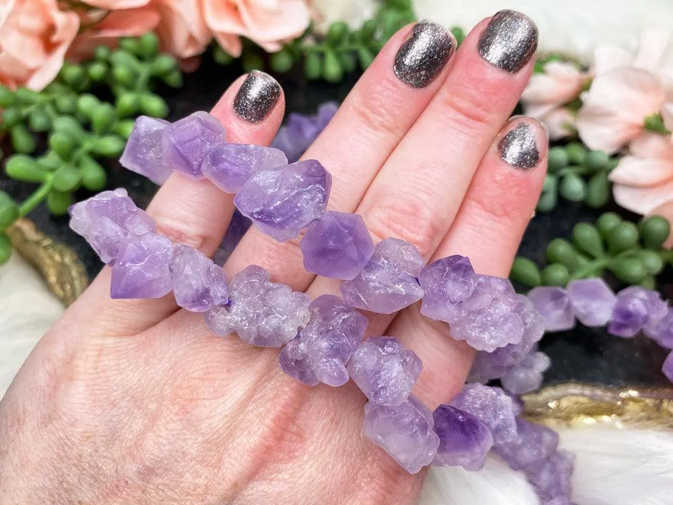 Raw Amethyst Bracelet