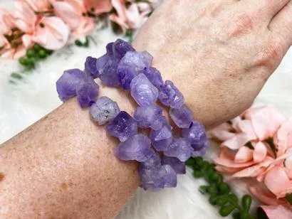 Raw Amethyst Bracelet