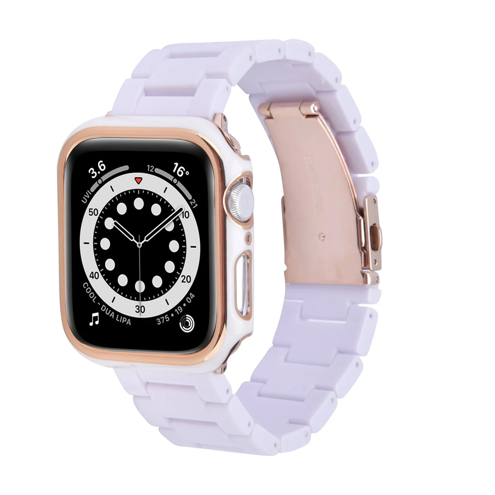 Resin Band with Bumper Case for Apple Watch 40mm & 44mm