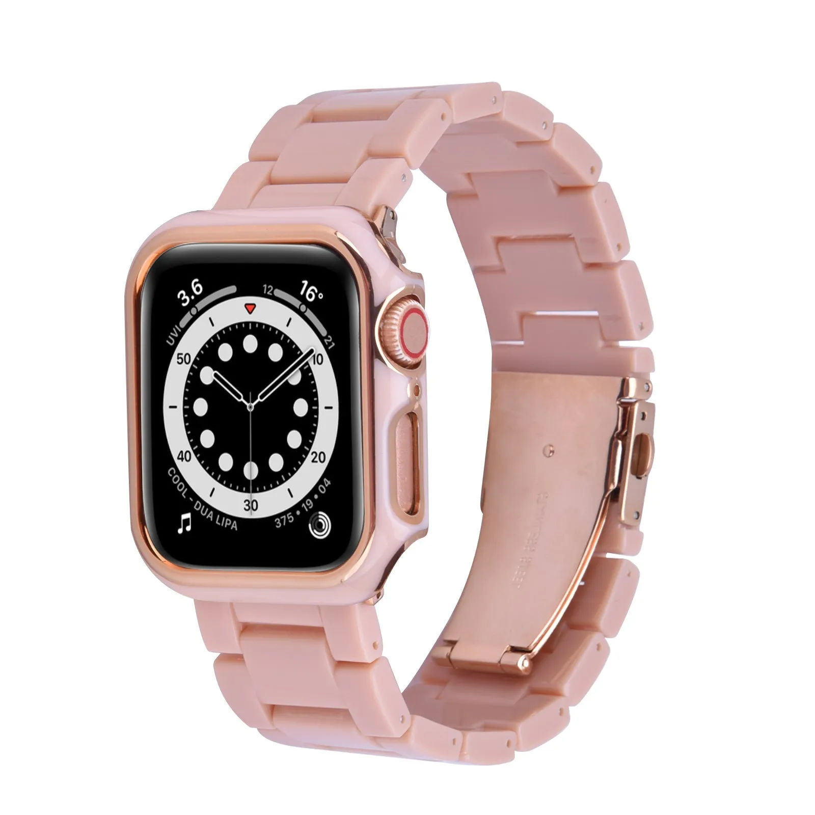 Resin Band with Bumper Case for Apple Watch 40mm & 44mm