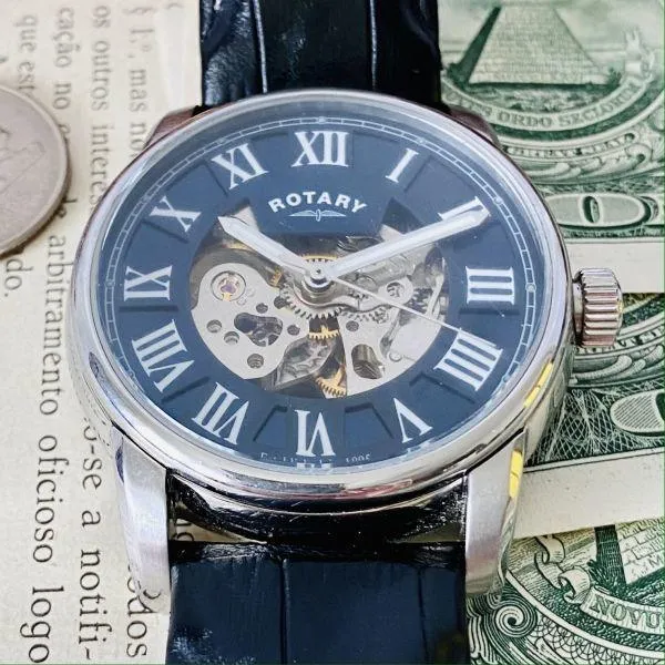 Rotary Skeleton Automatic Men's Women's Luxury