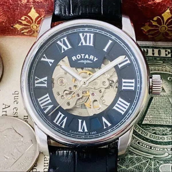 Rotary Skeleton Automatic Men's Women's Luxury