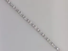 Round & Baguette Tennis Bracelet