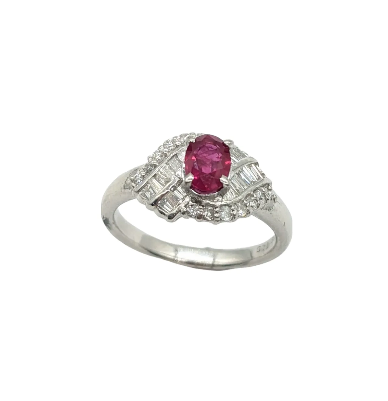 Ruby and Diamond Ladies Fashion Ring