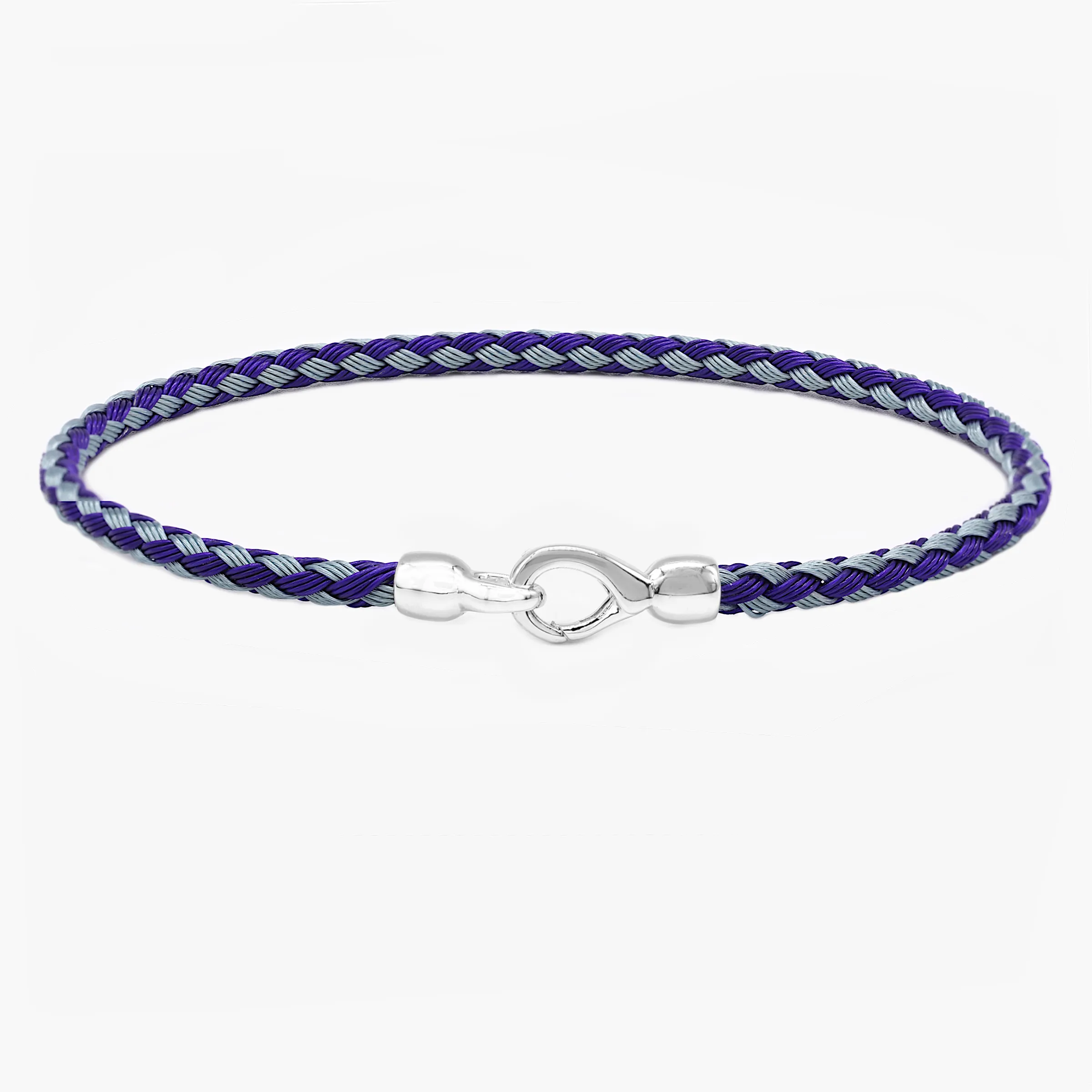 Sailing Cable "Plata" Bracelet (Blue/Silver)