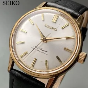 Seiko Wristwatch Lord Marvel Antique 1976 Hand Winding 34mm Vintage Watch Male