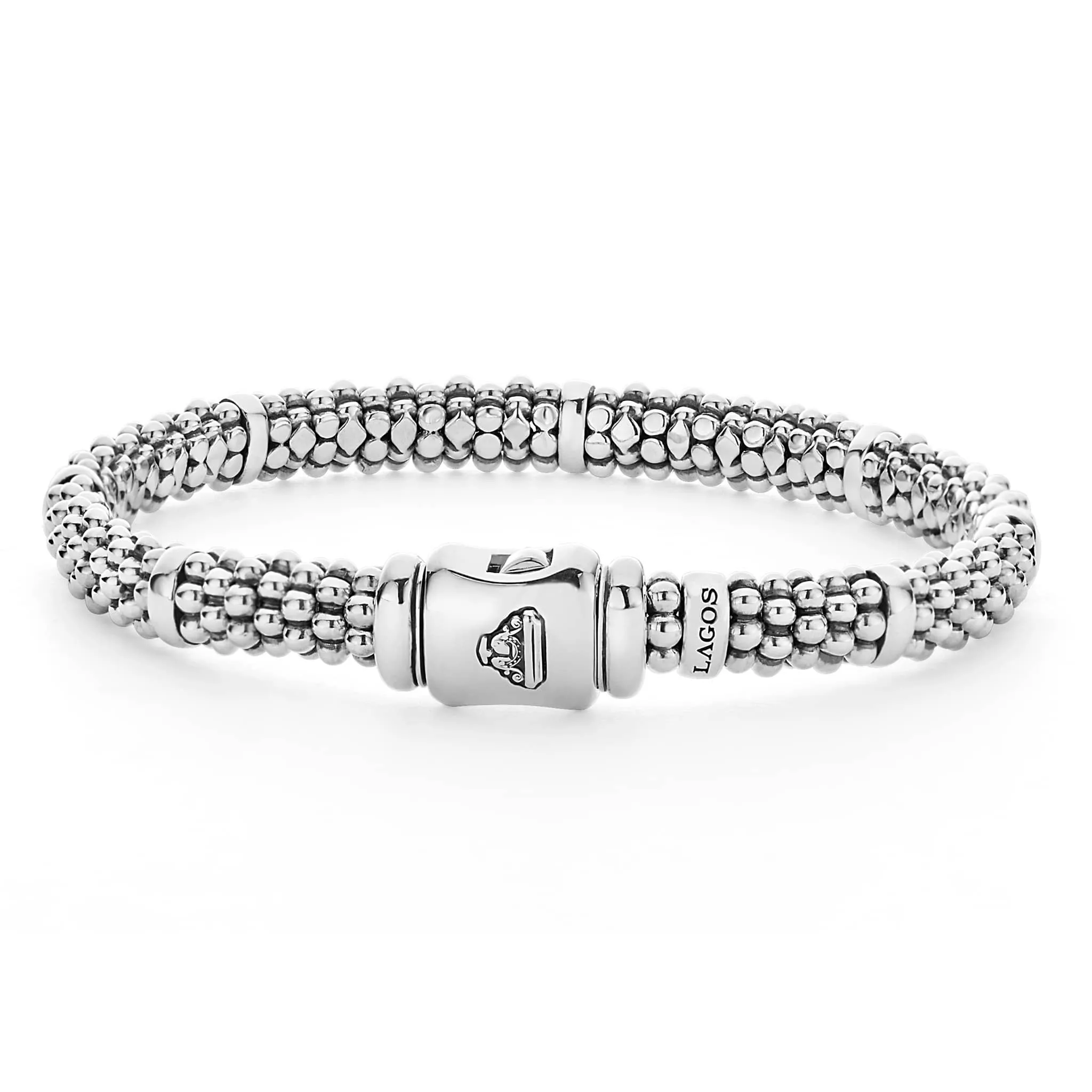 Signature Caviar Silver Station Caviar Bracelet | 6mm