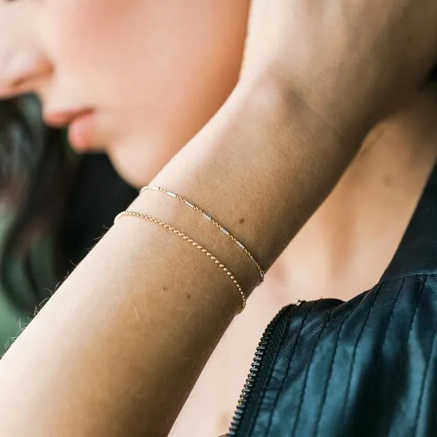 Silver and Gold Bracelet