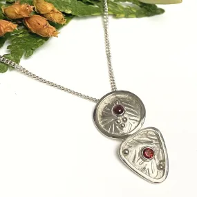 Silver Celtic Shield Necklace, Boudicca Warrior Necklace