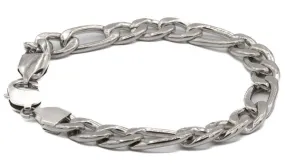 Silver Figaro Bracelet