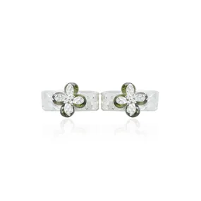 Silver Floral Bliss Toe Rings