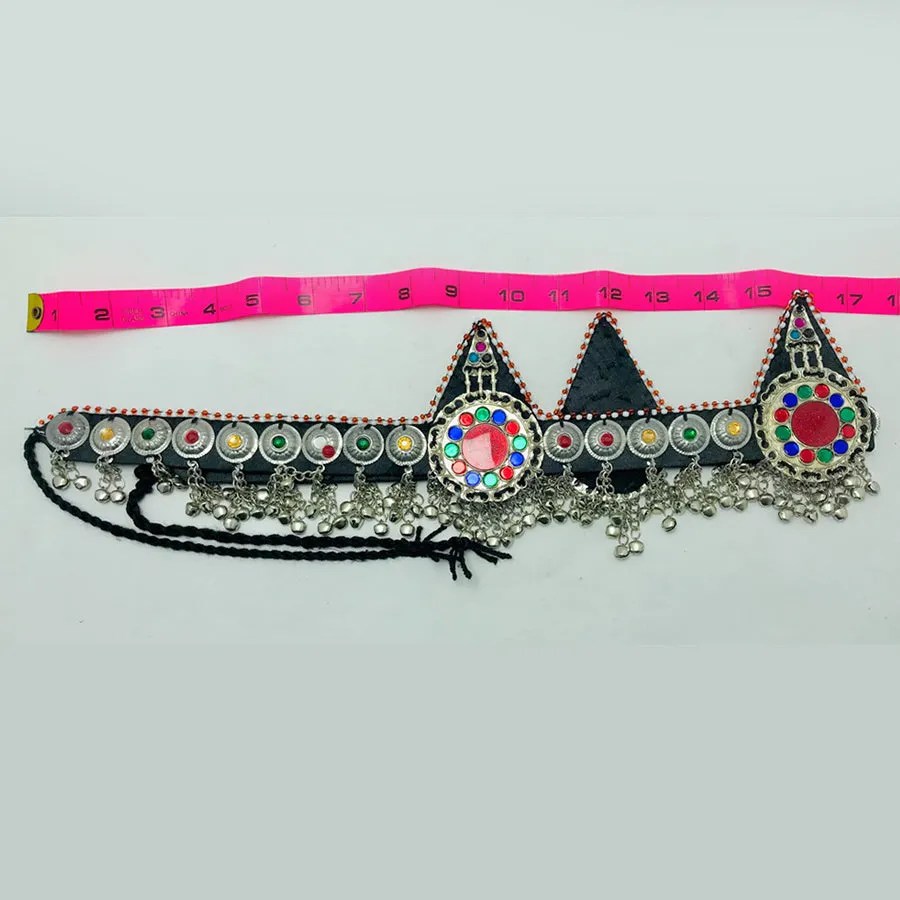 Silver Kuchi Tribal Belly Belt, Ethnic Kuchi Belly Dance Belt