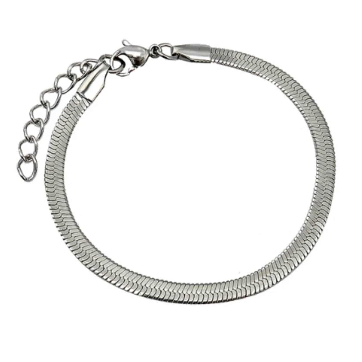 SILVER SNAKE CHAIN WATERPROOF BRACELET