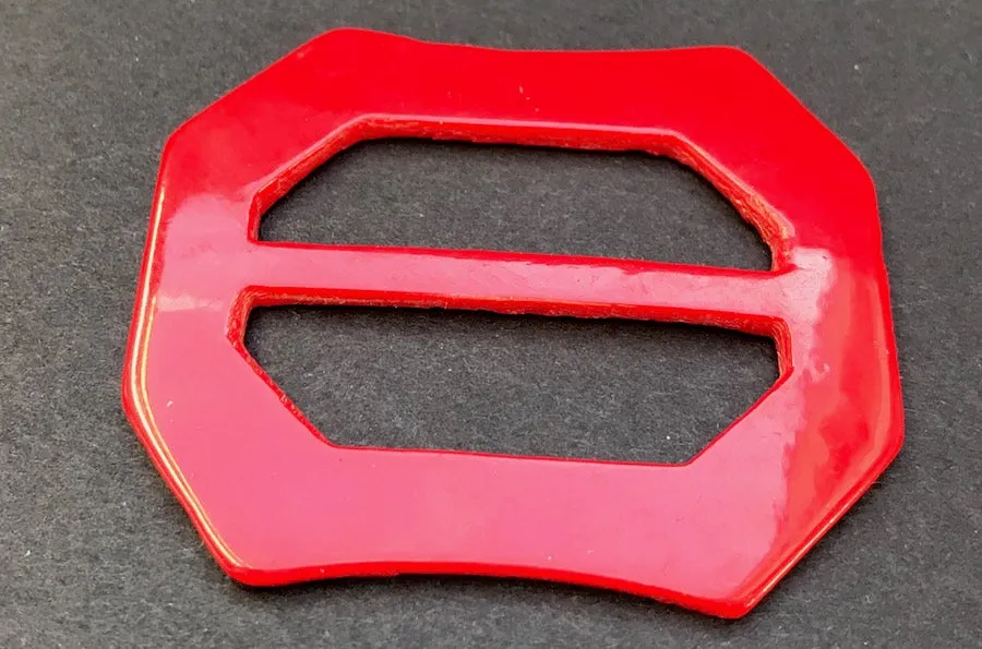 Simple Honest Red 5.5cm Casein Vintage Buckle