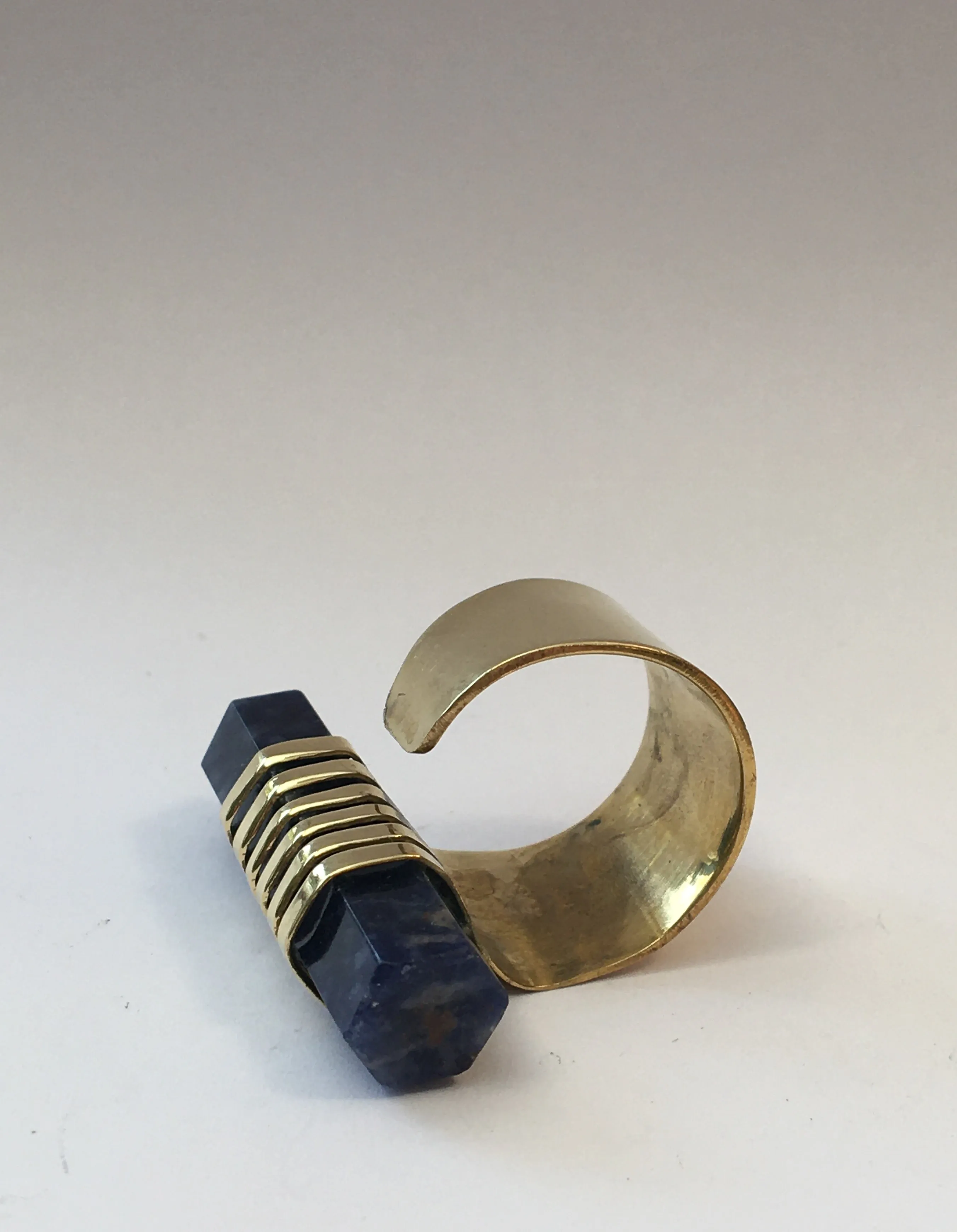 Sodalite Adjustable Scepter Ring