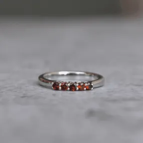 Stacking Delight - Garnet Ring