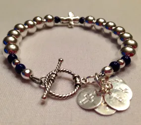 Sterling Silver & Lapis "Trish" Bracelet