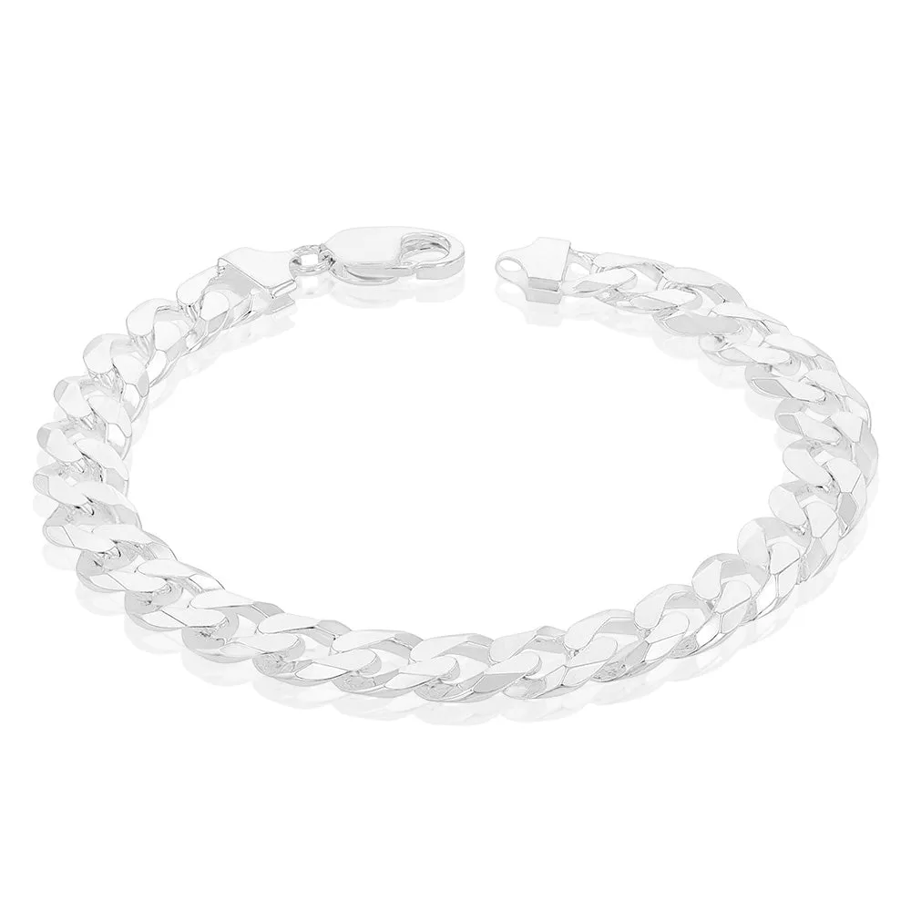 Sterling Silver Curb 250 Gauge 23cm Bracelet