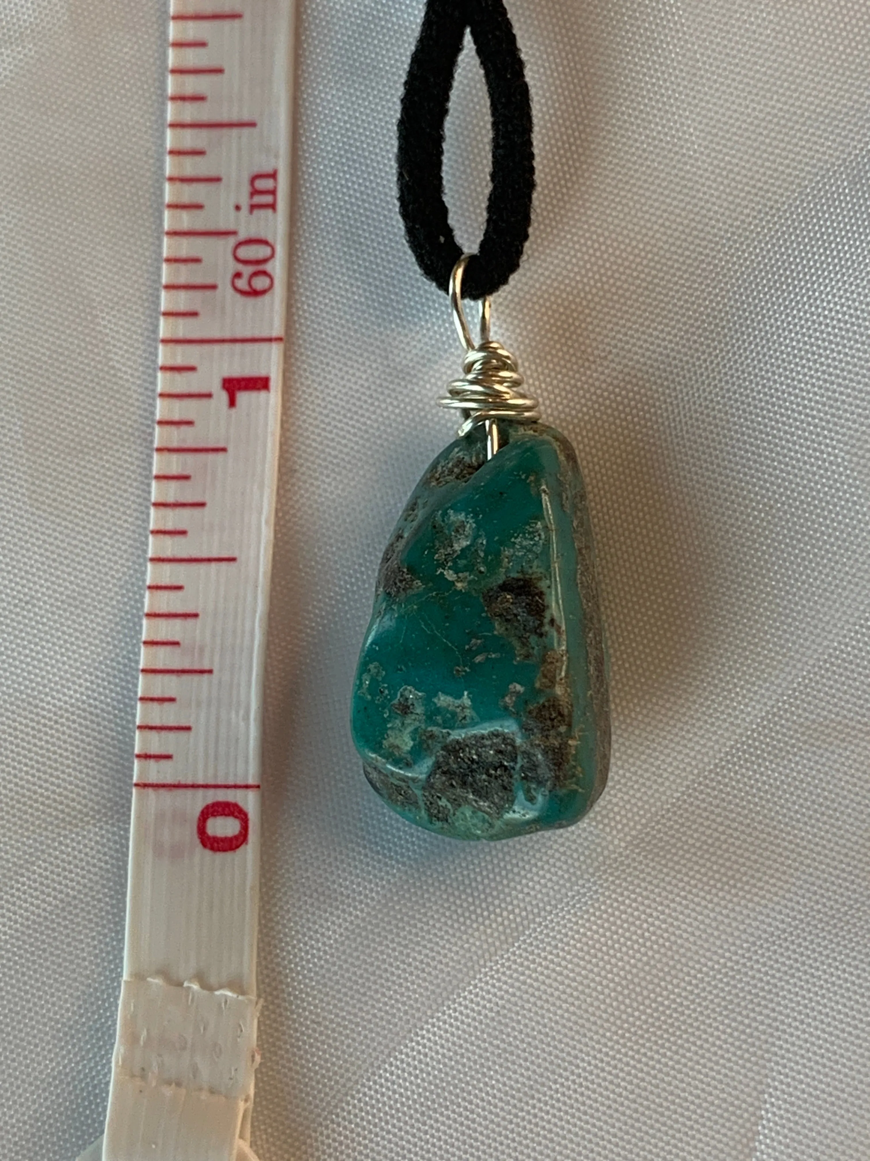 Sterling Silver Mexican Turquoise Minimalist Necklace