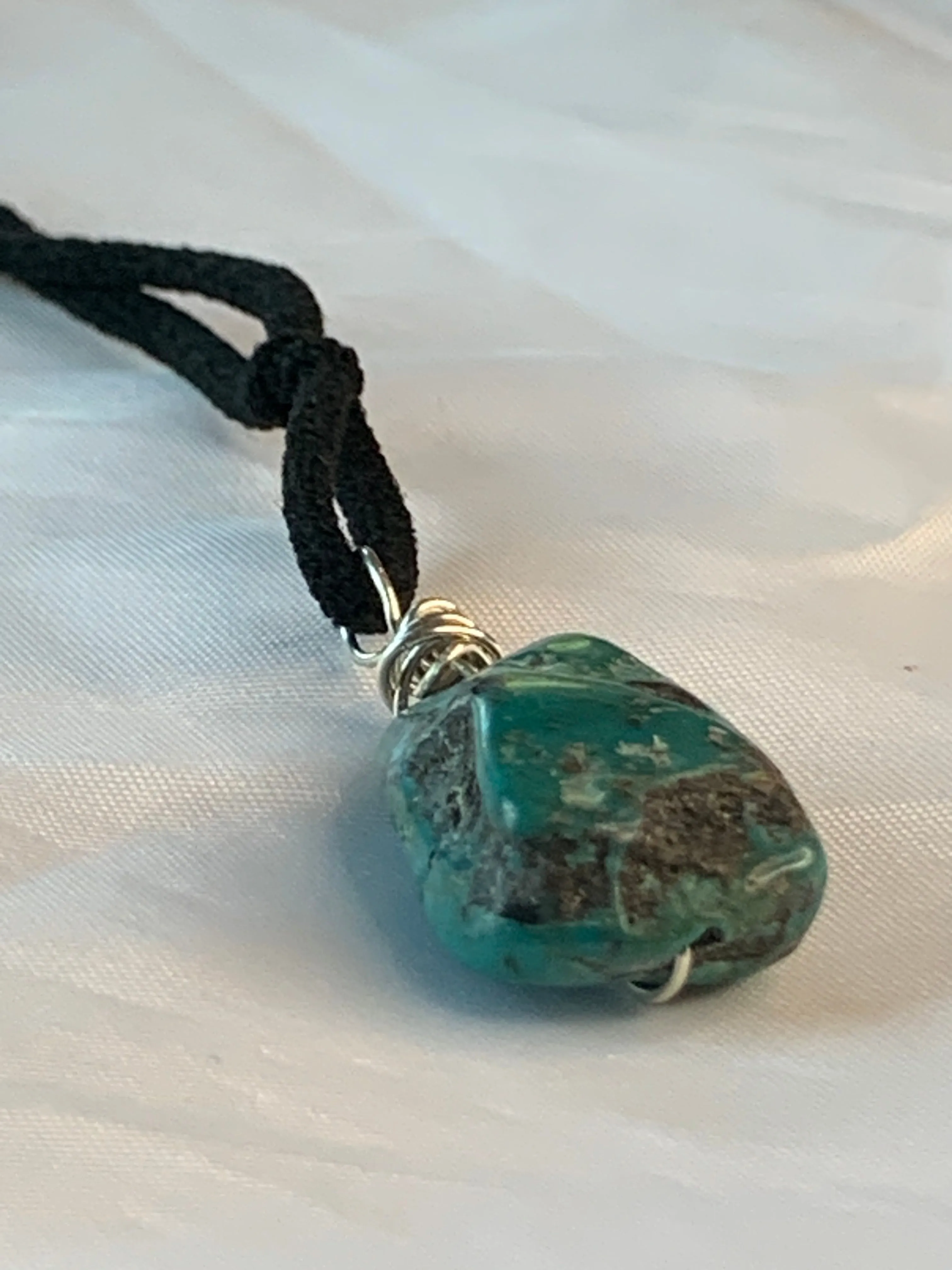 Sterling Silver Mexican Turquoise Minimalist Necklace