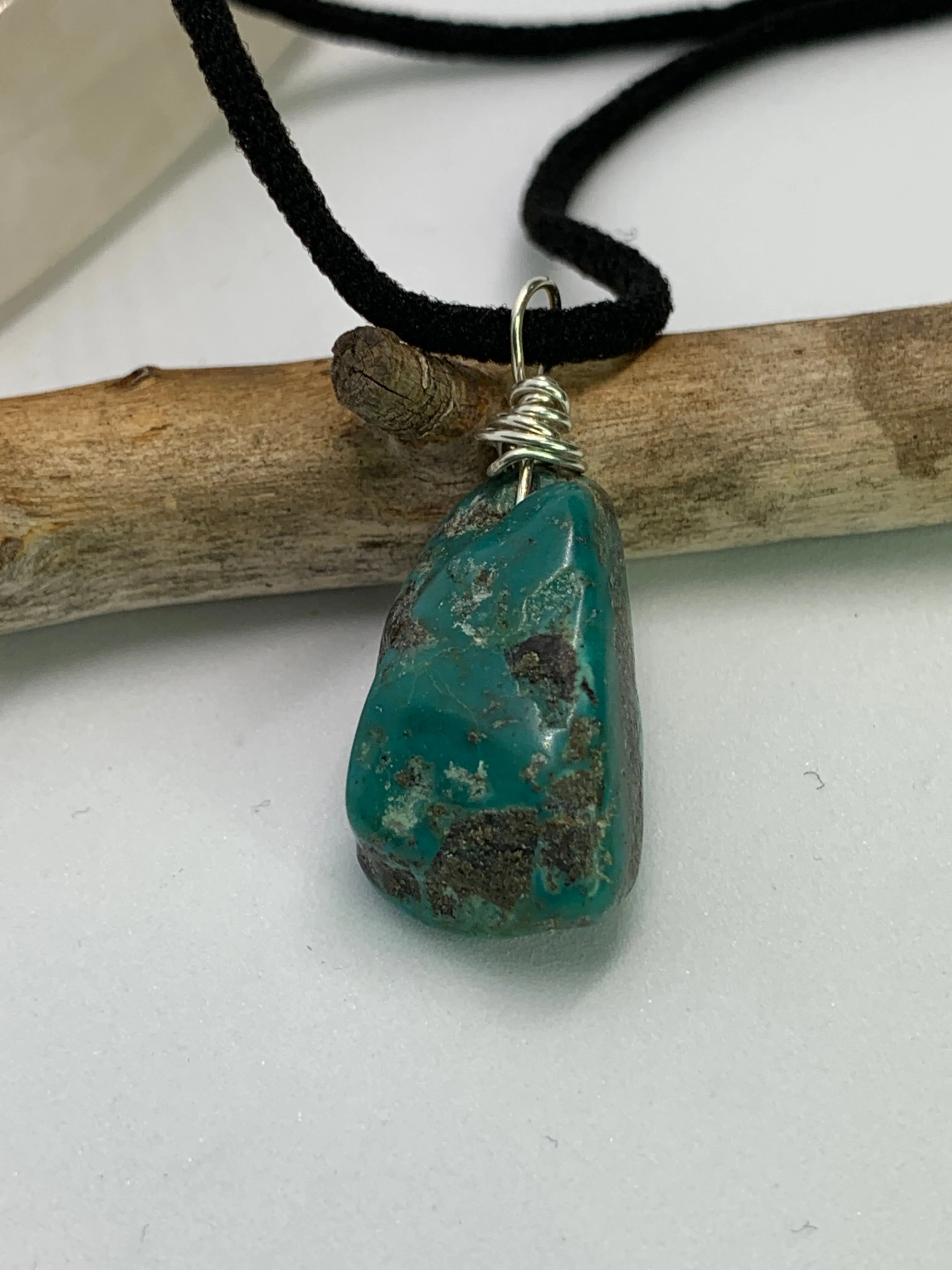 Sterling Silver Mexican Turquoise Minimalist Necklace