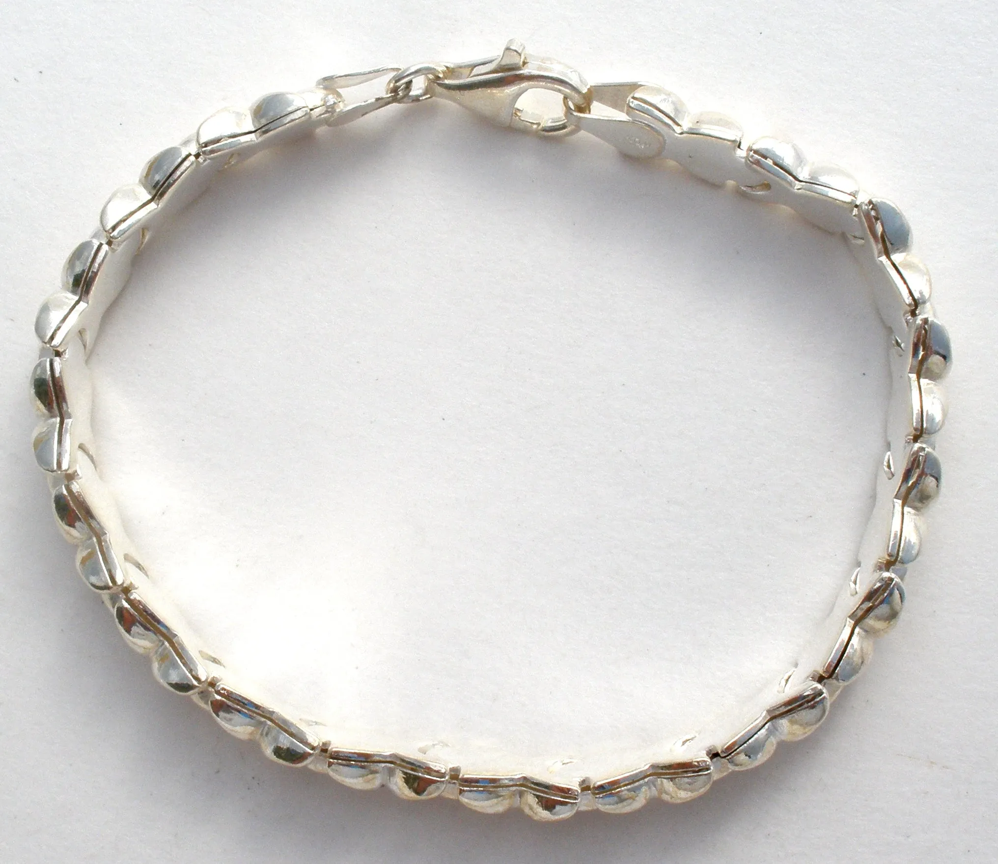 Sterling Silver Repousse Bracelet Vintage