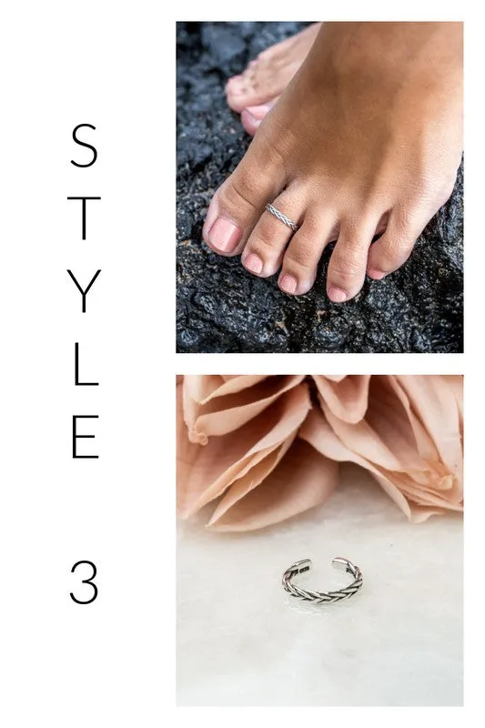 Sterling Silver Toe Rings