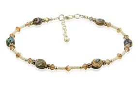 Sunshine Topaz Abalone Shell Anklet