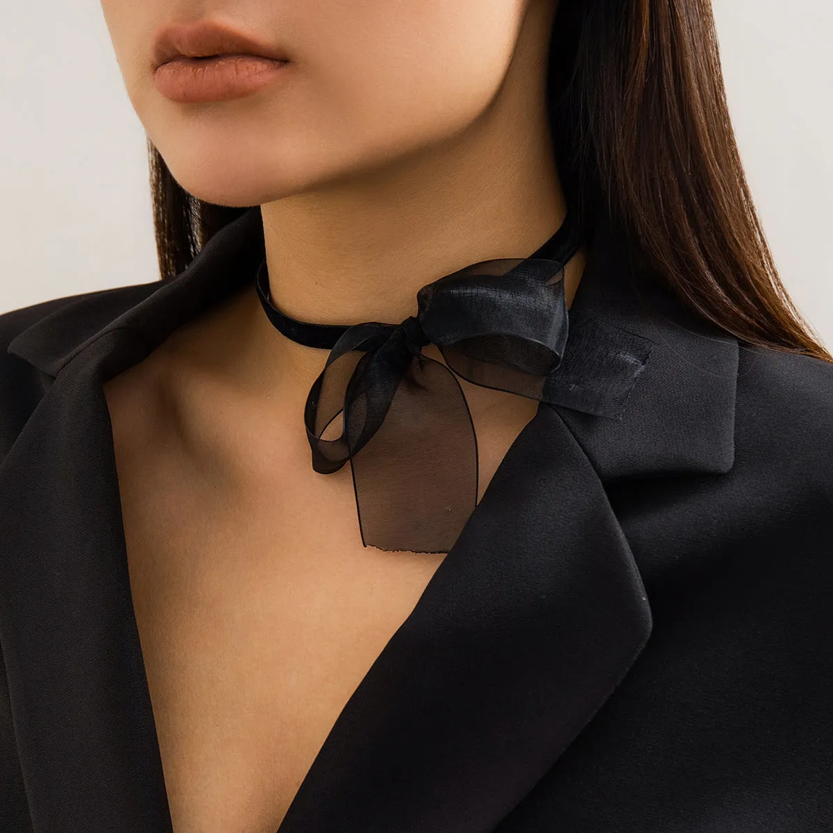 Sweet Bowknot Choker Necklace for Women