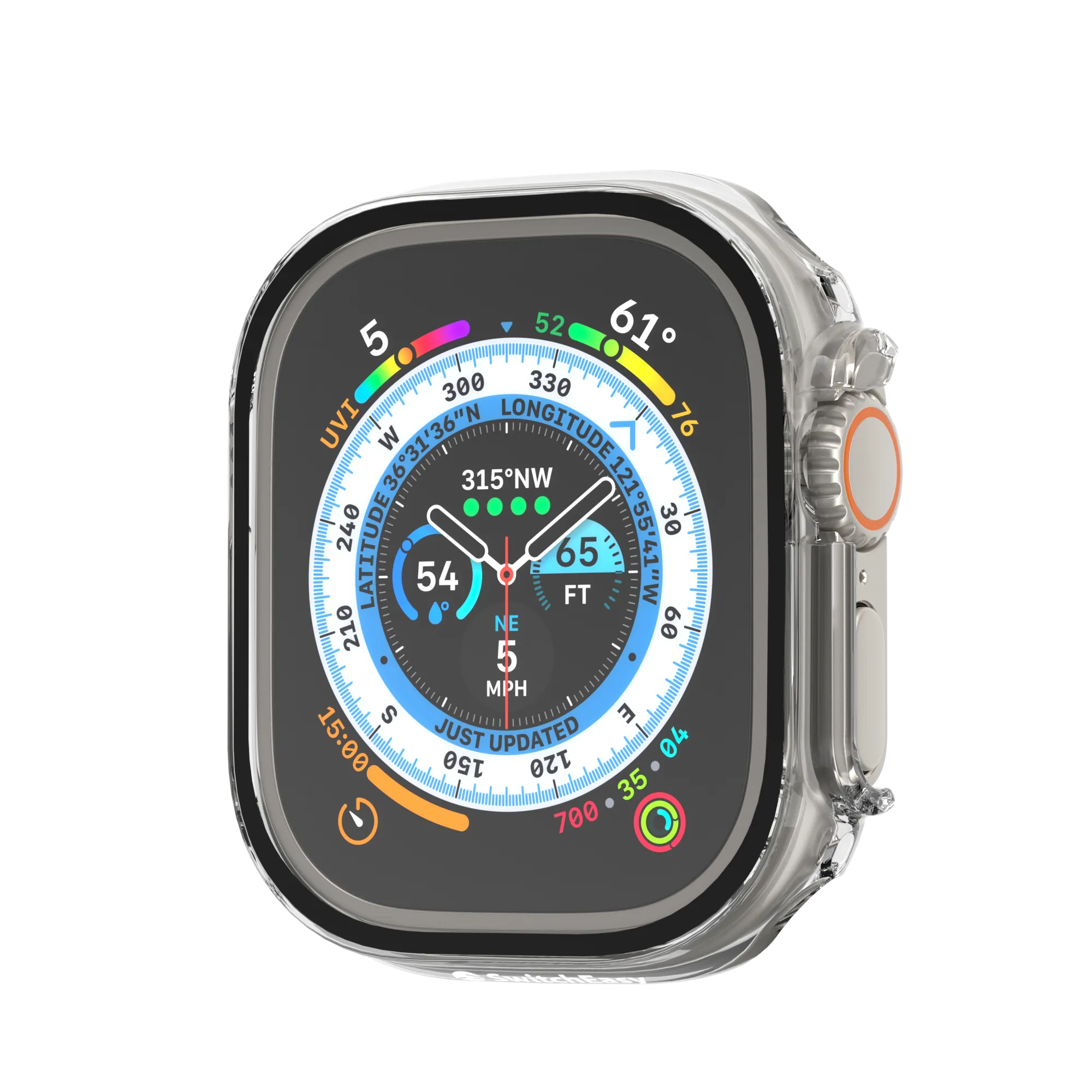 SwitchEasy Tempered Glass Hybrid Apple Watch Case