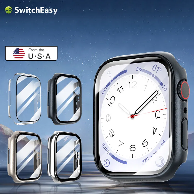 SwitchEasy Tempered Glass Hybrid Apple Watch Case