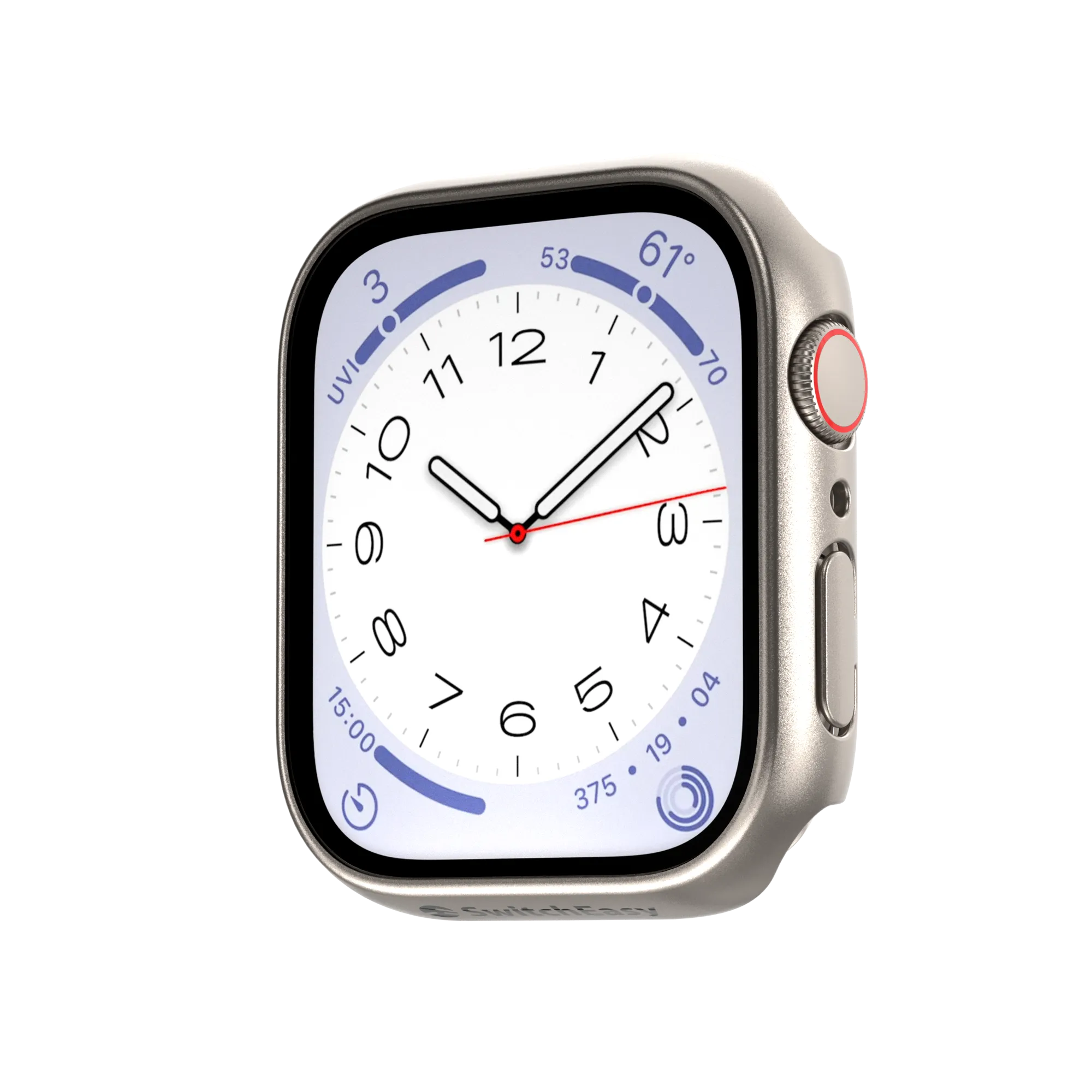 SwitchEasy Tempered Glass Hybrid Apple Watch Case