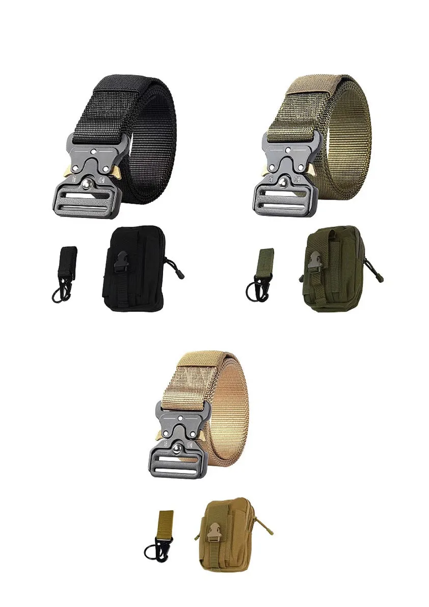 Tactical Delta Military Outdoors Belt Combat Men/Women Belt Waist pack Key Chain