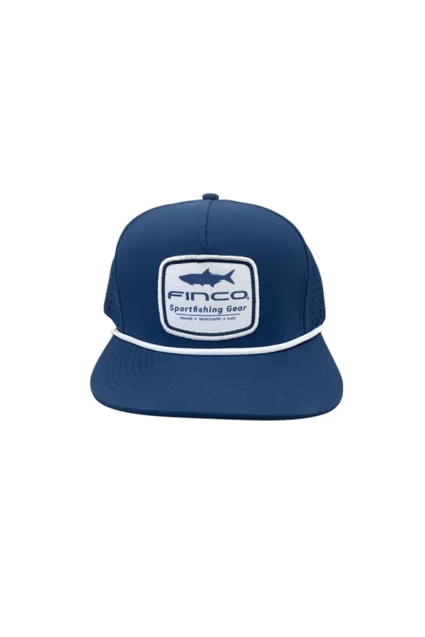 Tarpon Performance Rope Hat Navy/White 5 Panel