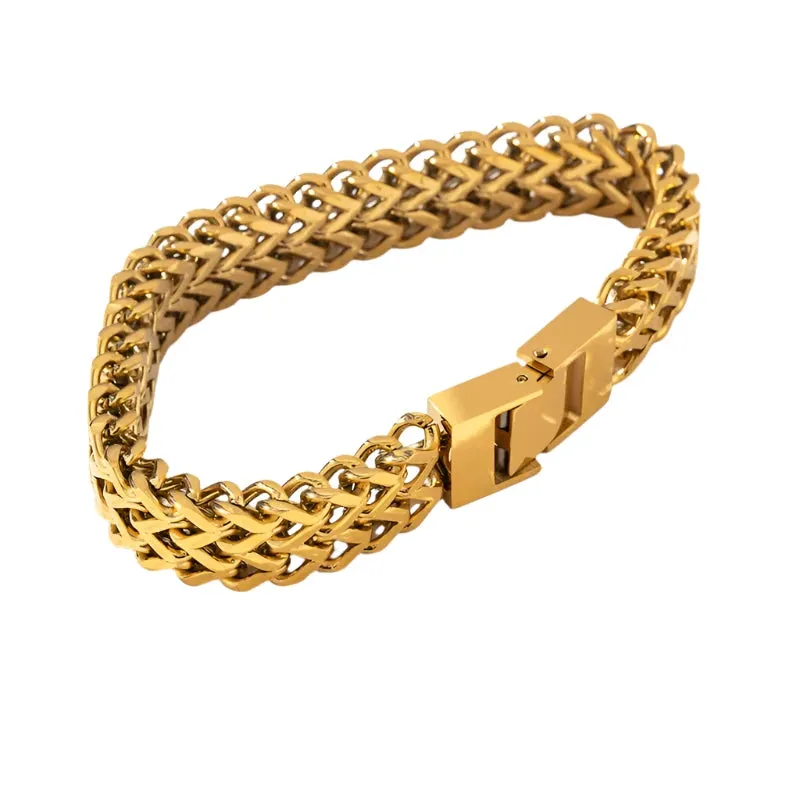 TEEK - Stainless Steel Cuban Link Chain Bracelet