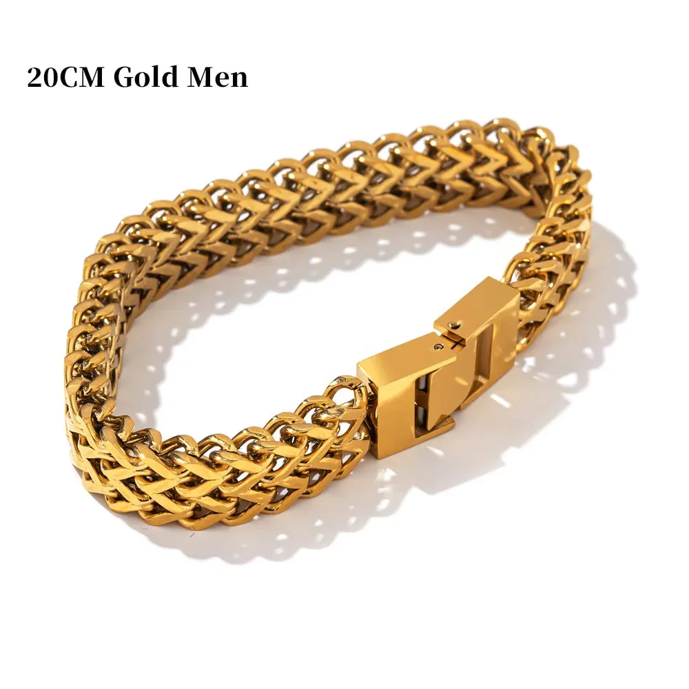 TEEK - Stainless Steel Cuban Link Chain Bracelet