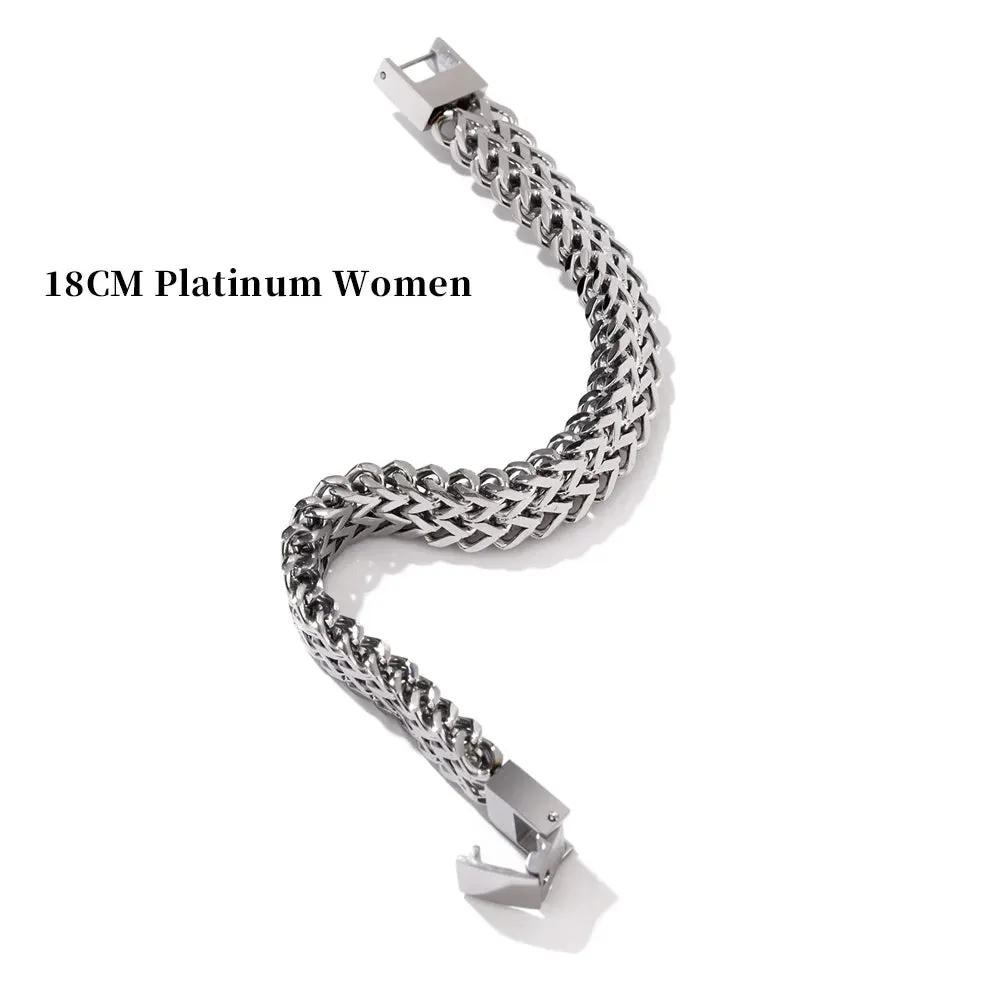 TEEK - Stainless Steel Cuban Link Chain Bracelet