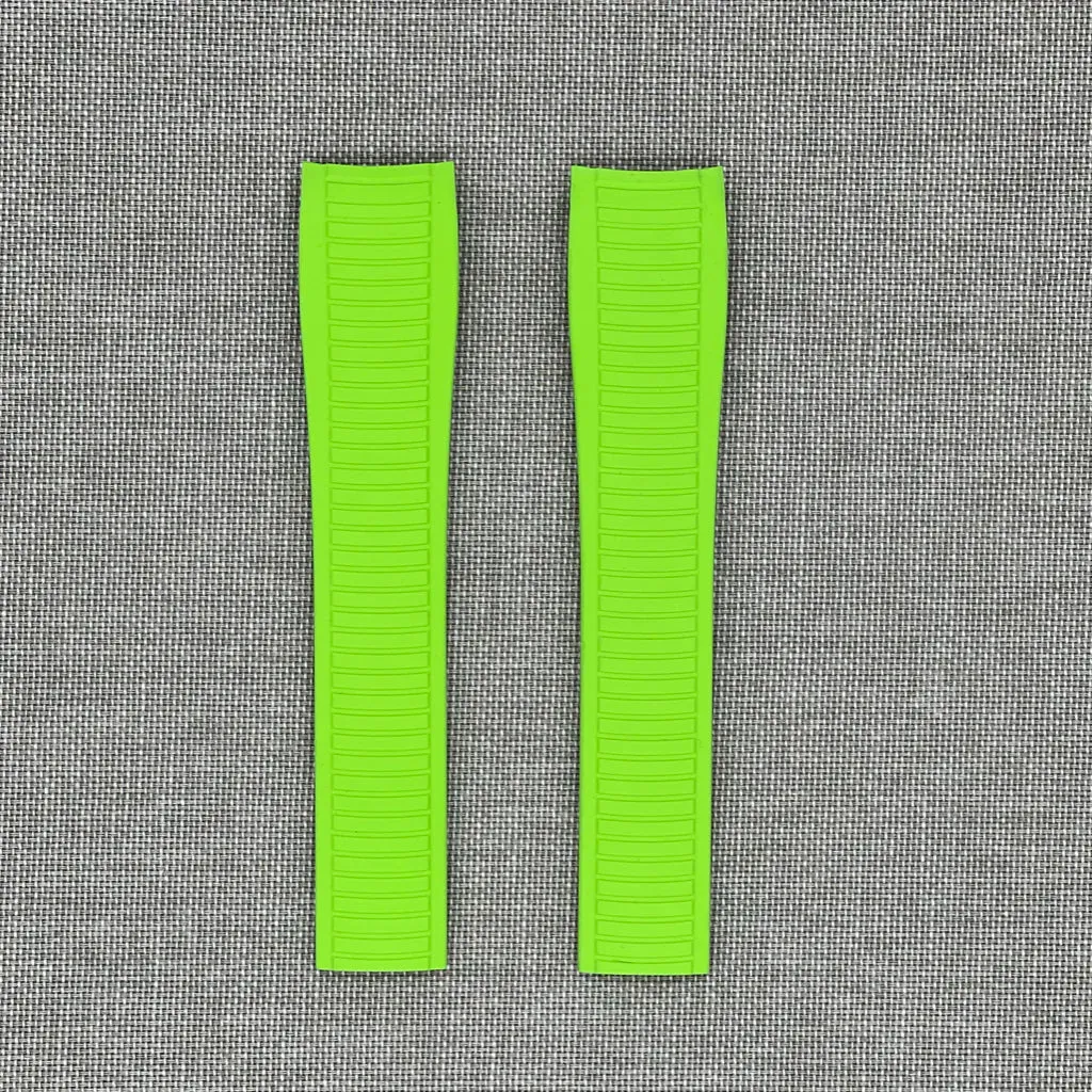 Tempomat -FKM Vulcanized Lime Green Rubber Strap for Patek Aquanaut