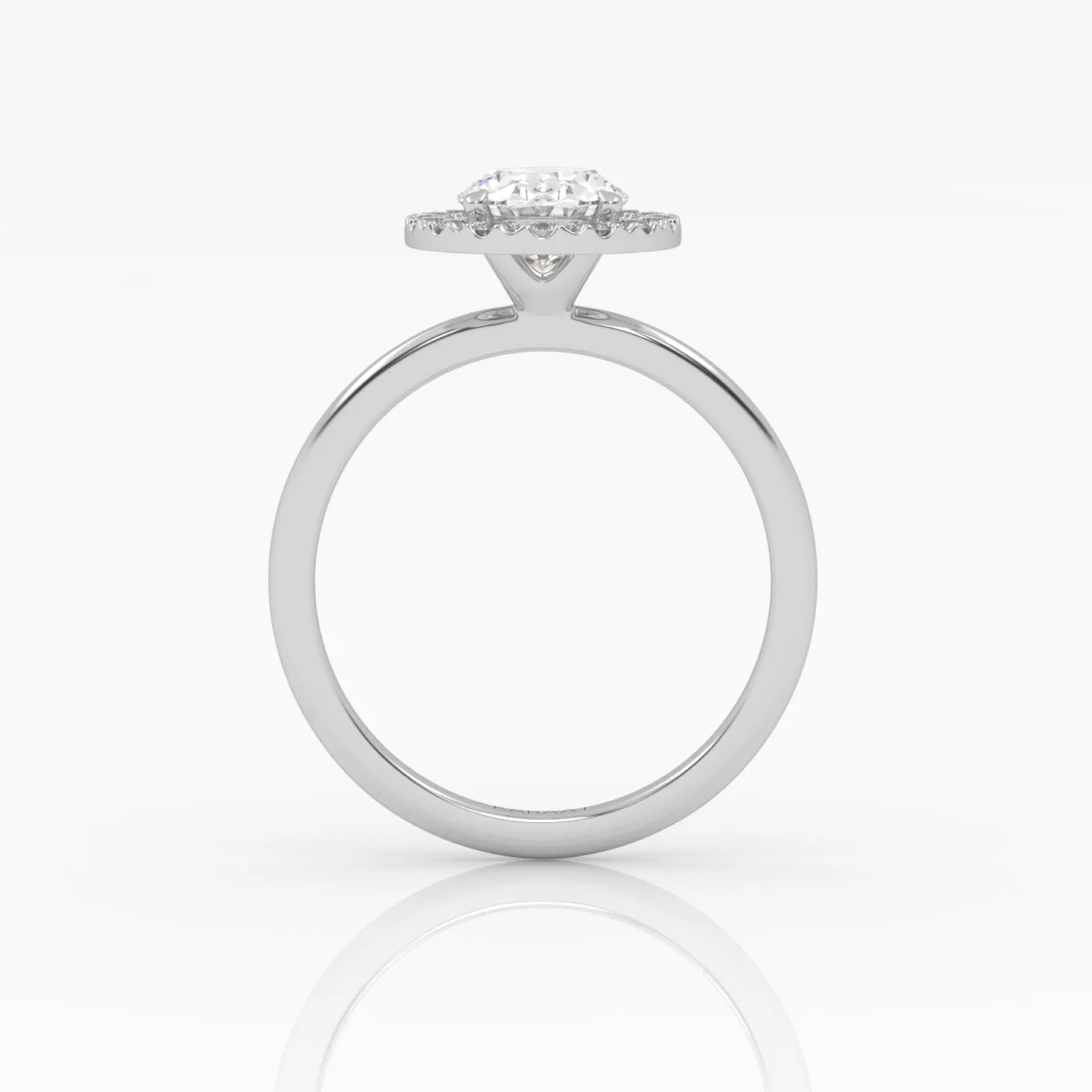 The Oval Solitaire with Halo