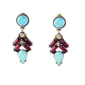 Tide Natural Stone Mixed Joker Boho Earrings Women Accessories