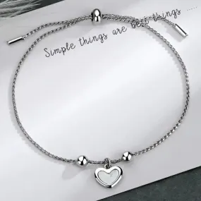 Tie String Heart Bracelet