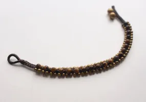 Tiger Eye Beads Teen Anklet