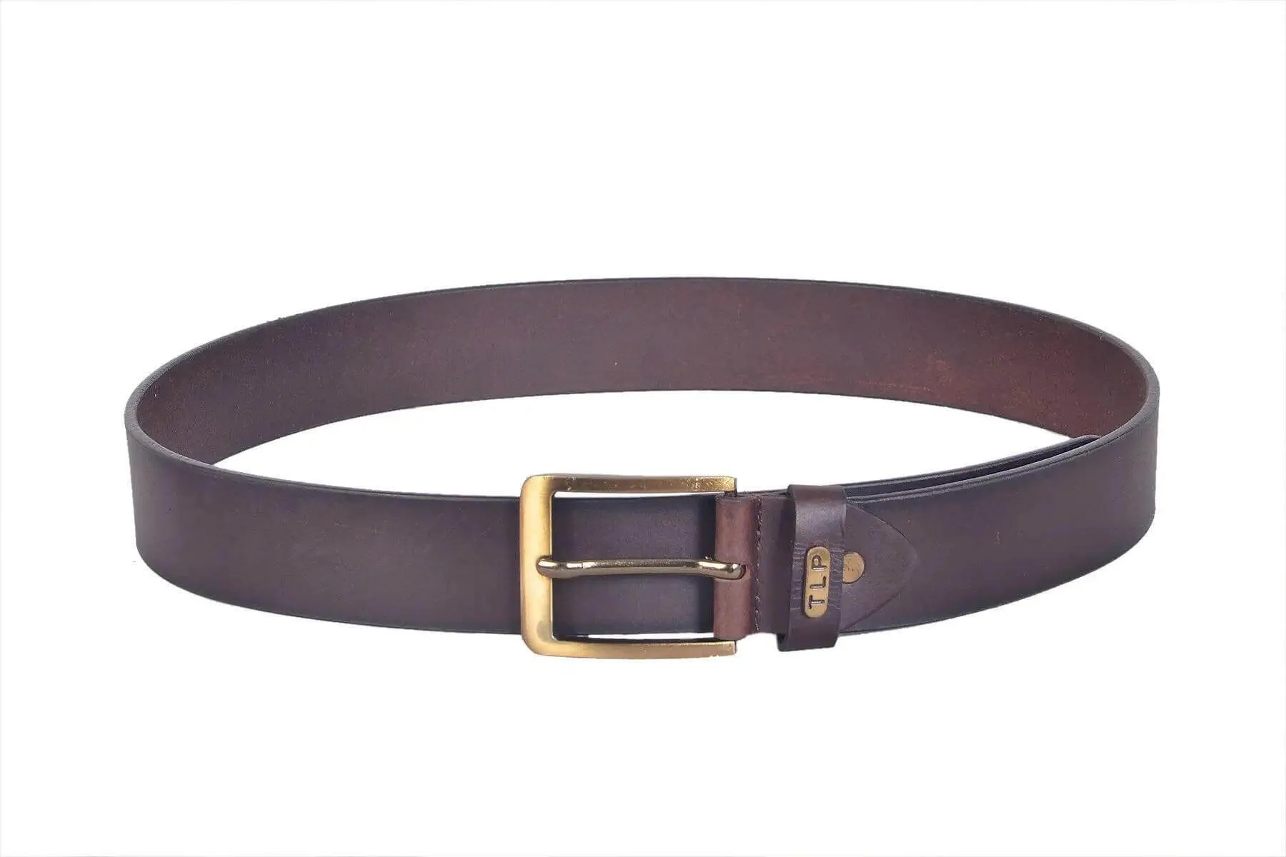 TLP Leather Belt for Men Colour - Chocolate Brown (SKU BELT-10004)