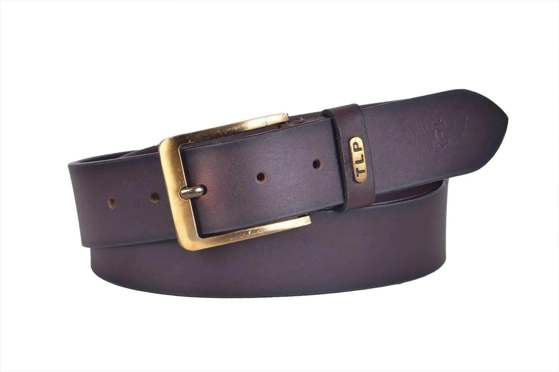 TLP Leather Belt for Men Colour - Chocolate Brown (SKU BELT-10004)