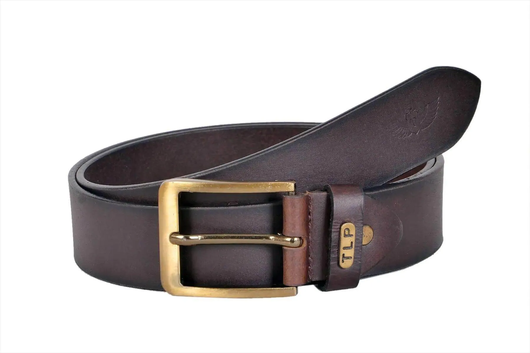 TLP Leather Belt for Men Colour - Chocolate Brown (SKU BELT-10004)