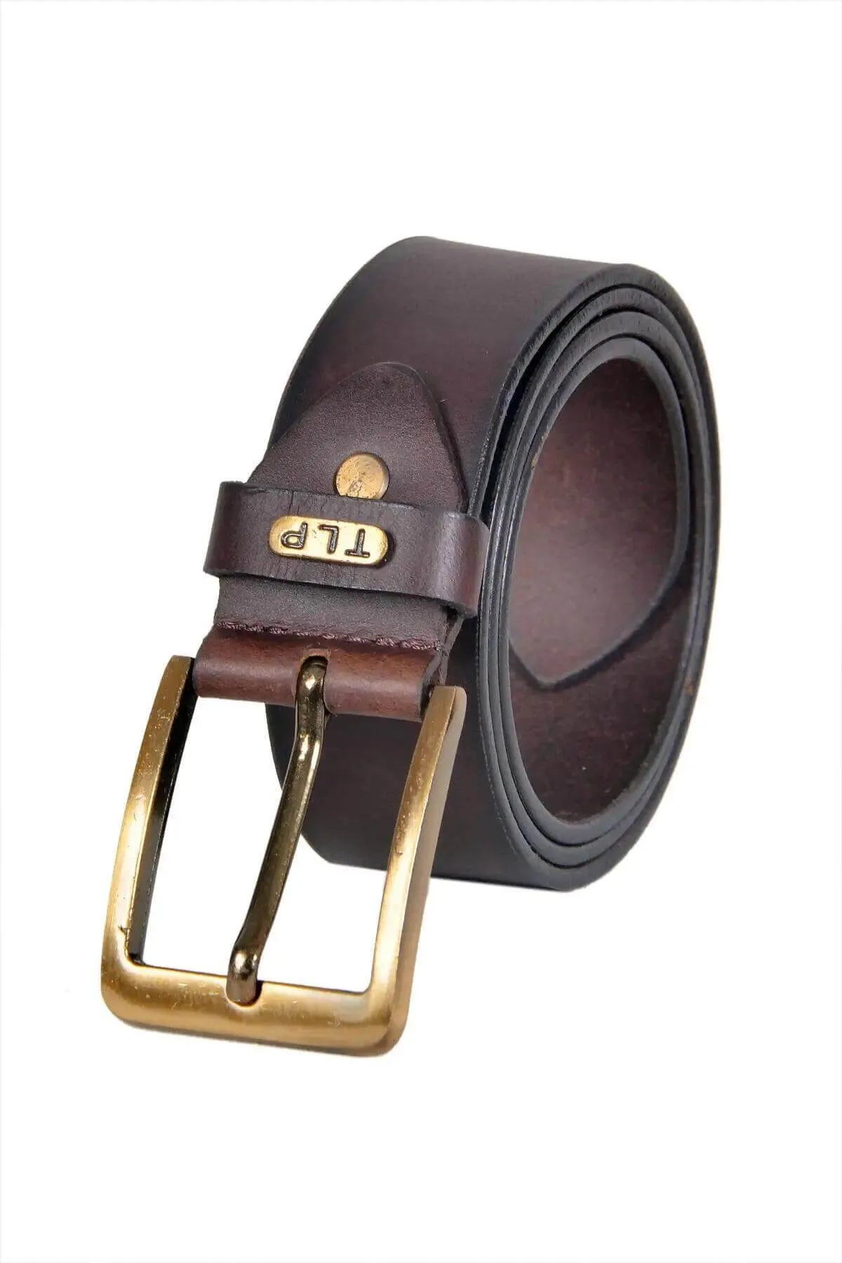 TLP Leather Belt for Men Colour - Chocolate Brown (SKU BELT-10004)