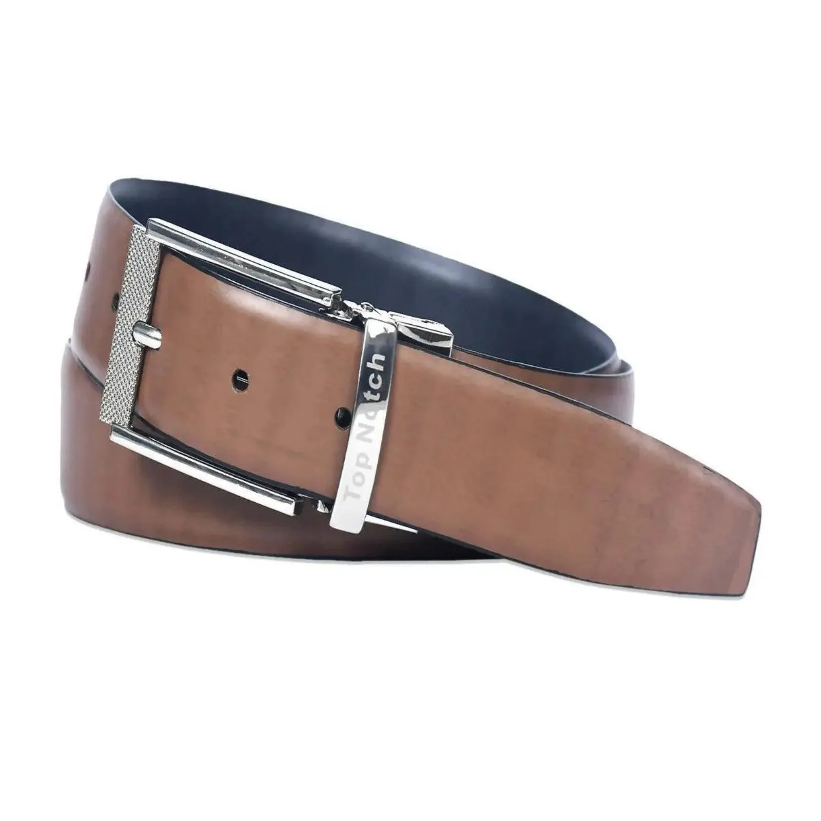 Top Notch Leather Belt for Men Colour - Black / Brown Reversible Italian Belt (SKU TP0018)