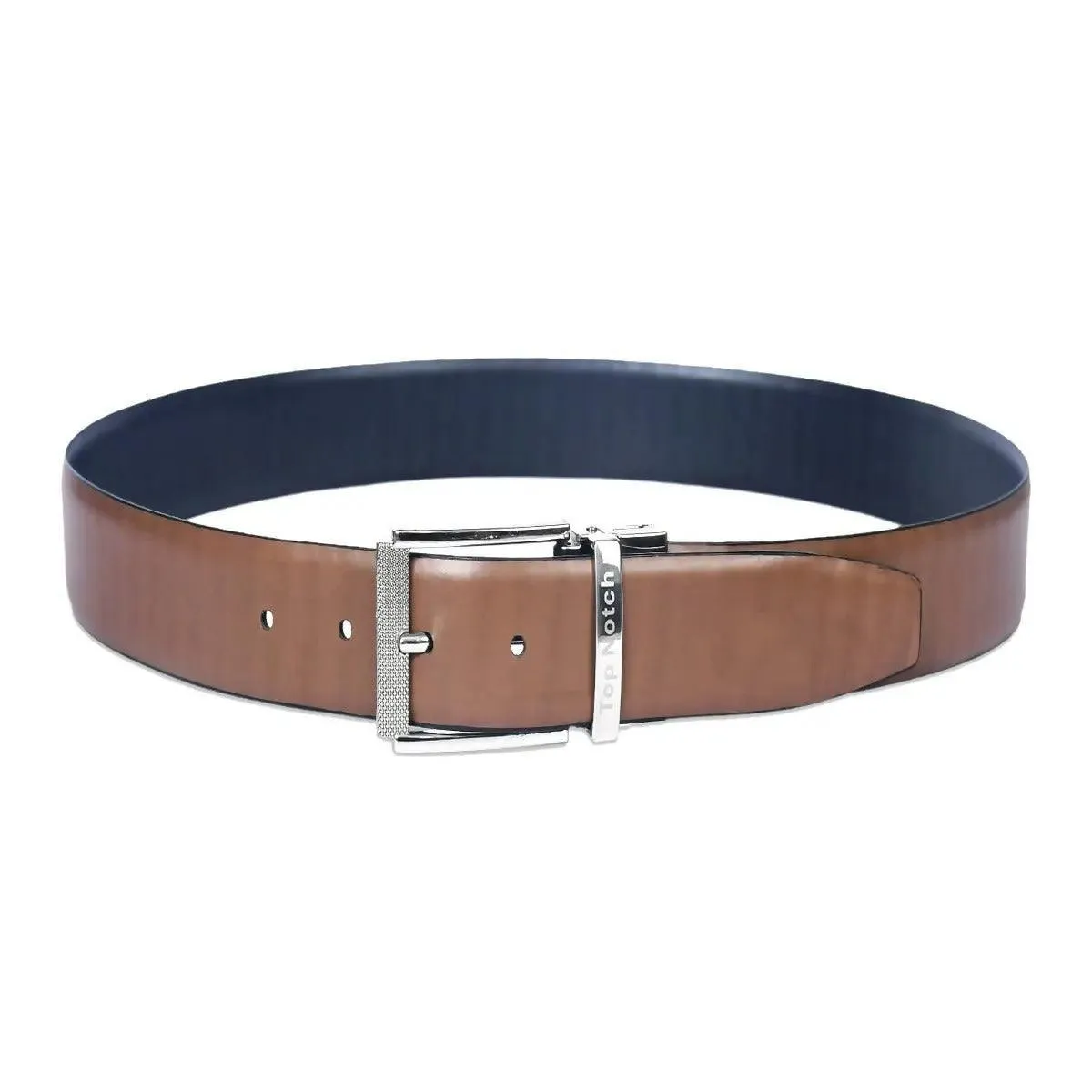 Top Notch Leather Belt for Men Colour - Black / Brown Reversible Italian Belt (SKU TP0018)