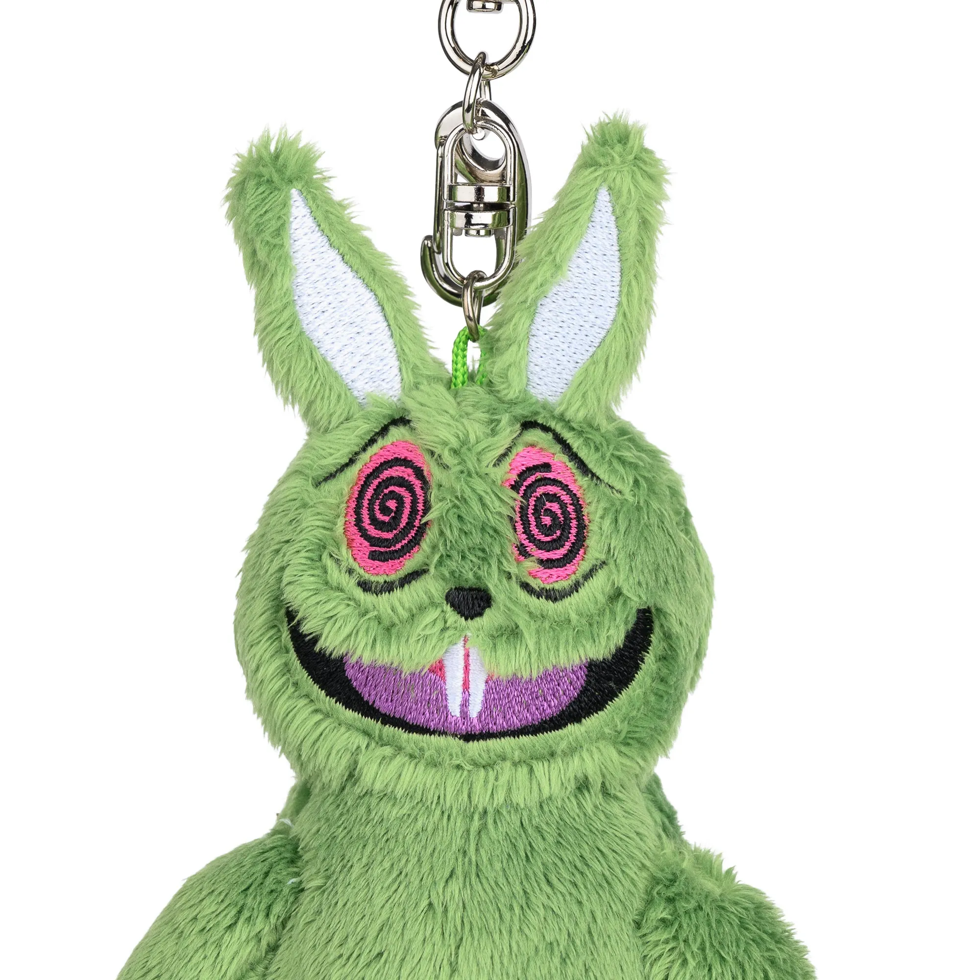 TRIPPY RABBIT STUFFED ANIMAL KEY RING